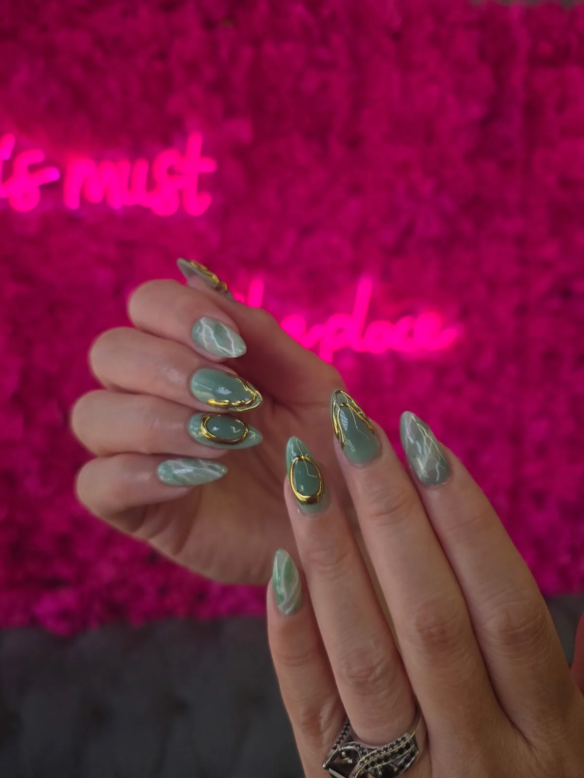 White French tip nails at Modish Nail Lounge Rancho Cucamonga