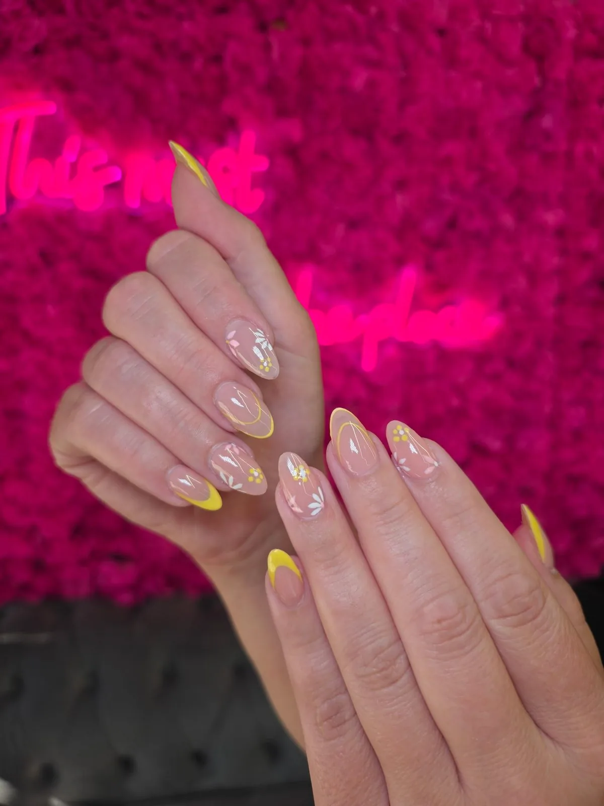 Pink ombre nails at Modish Nail Lounge Rancho Cucamonga
