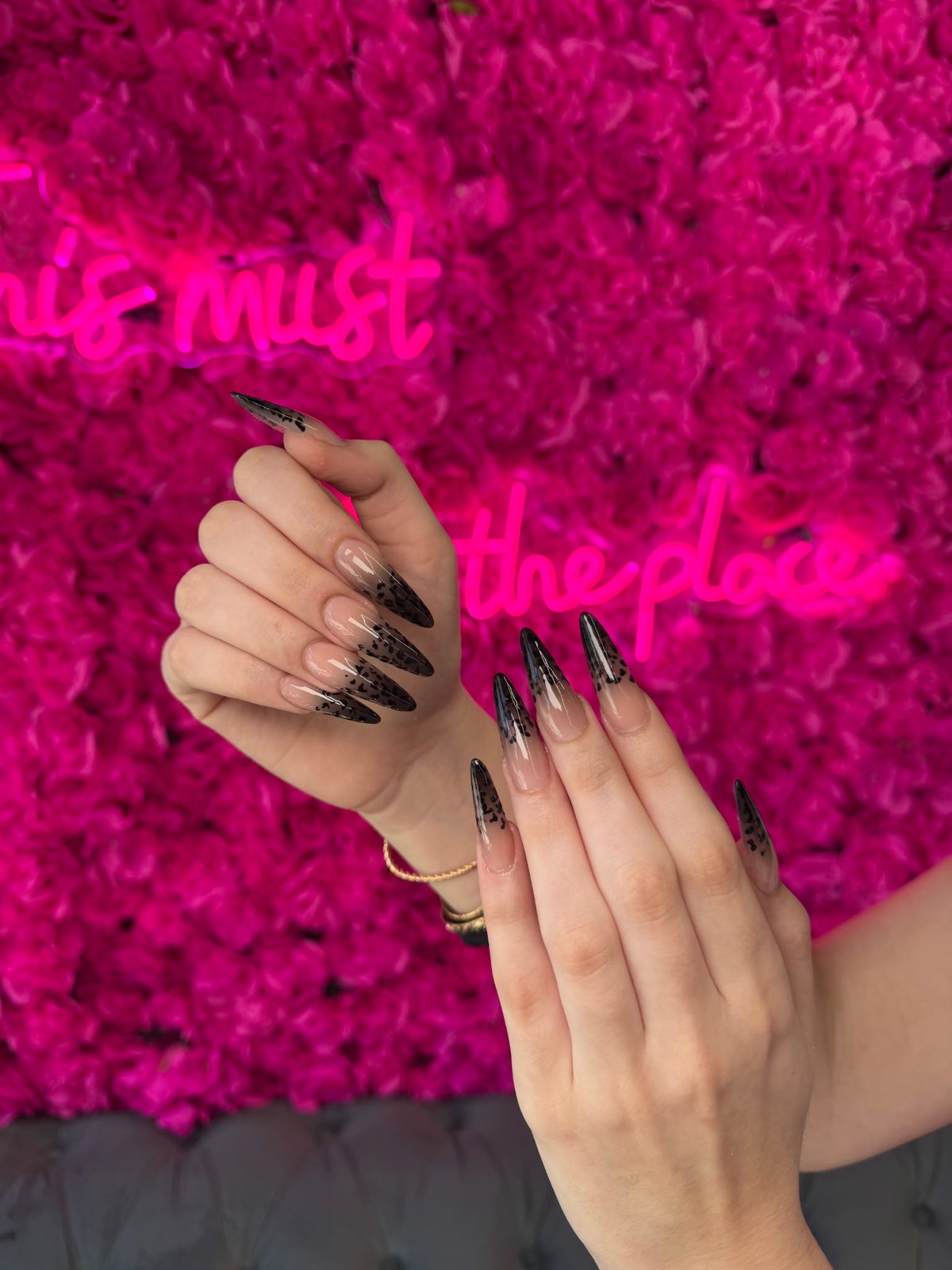 White lace French tips at Modish Nail Lounge Rancho Cucamonga