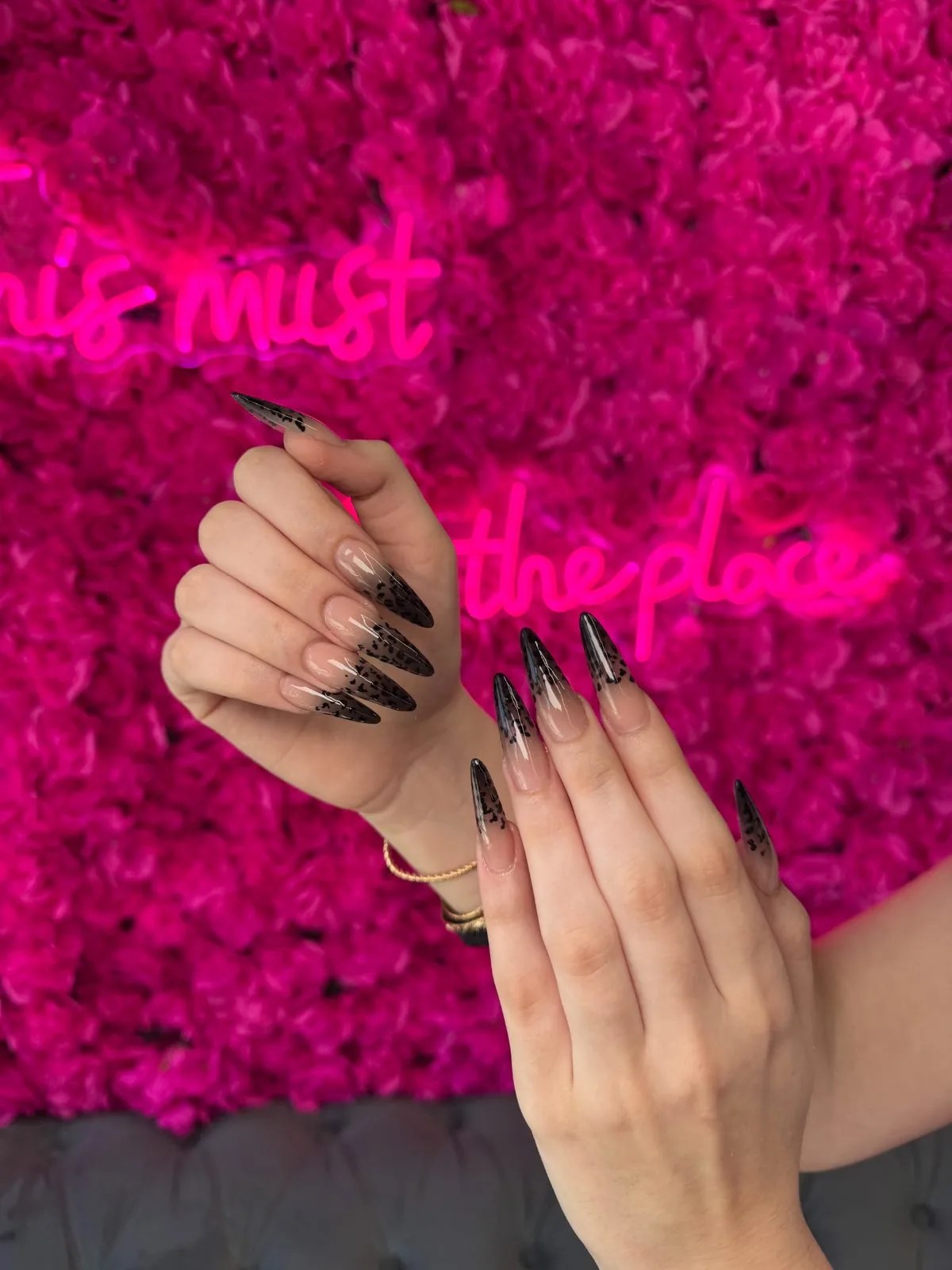 White lace French tips at Modish Nail Lounge Rancho Cucamonga