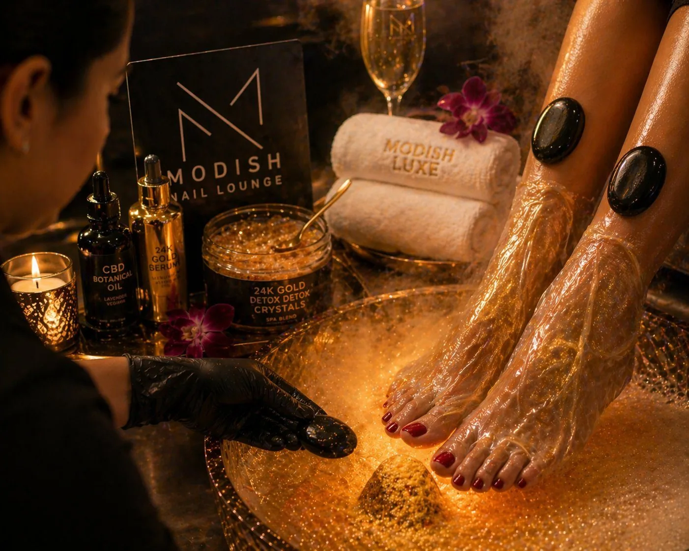 Modish Luxe Pedicure at Modish Nail Lounge
