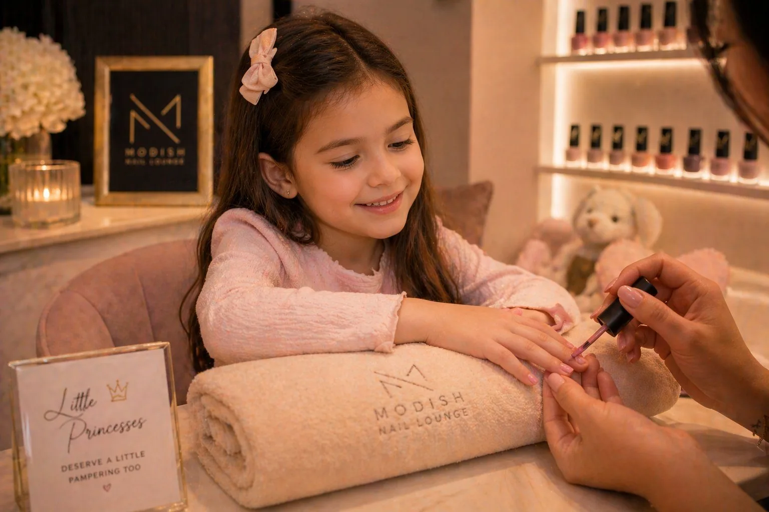 Little Princesses children's nail service at Modish Nail Lounge